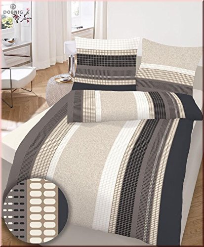 Traumhafte Bettwäsche aus Biber - braun 135x200 Traumhafte Bettwäsche aus Biber - braun 135x200