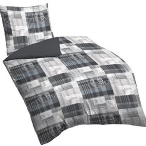 Traumhafte Bettwäsche aus Biber - grau 135x200 von Biberna