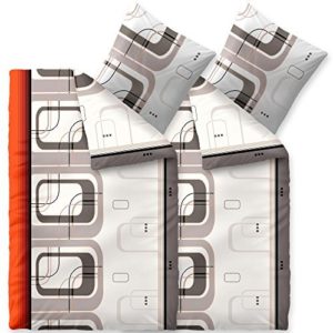 Traumhafte Bettwäsche aus Biber - grau 135x200 von CelinaTex