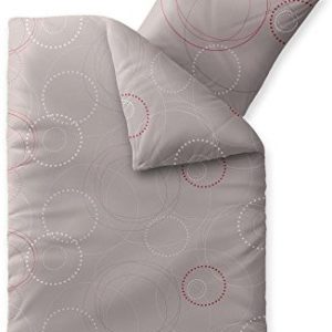 Kuschelige Bettwäsche aus Biber - grau 155x220 von CelinaTex