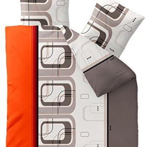 Schöne Bettwäsche aus Biber - grau 200x200 von CelinaTex