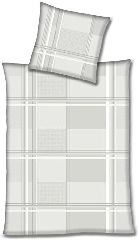 Schöne Bettwäsche aus Biber - grau 200x200 von Hahn