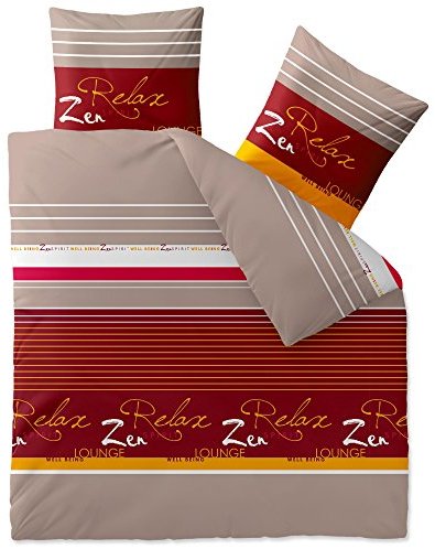 Hübsche Bettwäsche aus Biber - grau 200x220 von CelinaTex Hübsche Bettwäsche aus Biber - grau 200x220 von CelinaTex