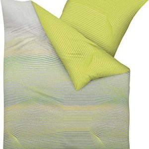 Traumhafte Bettwäsche aus Biber - grün 155x220 von Kaeppel