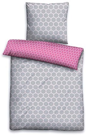 Traumhafte Bettwäsche aus Biber - rosa 135x200 von Biberna