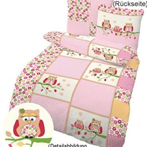 Schöne Bettwäsche aus Biber - rosa 135x200 von