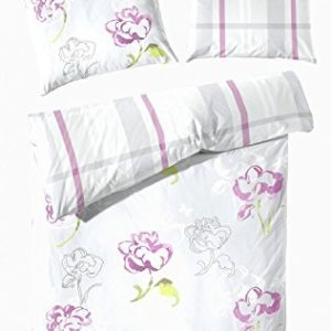 Schöne Bettwäsche aus Biber - rosa 155x220 von Primera