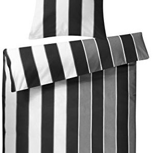 Traumhafte Bettwäsche aus Biber - schwarz 200x200 von Genieße den Schlaf
