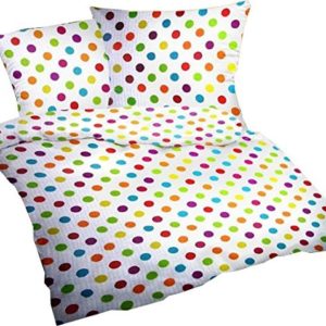 Hübsche Bettwäsche aus Biber - weiß 135x200 von Carpe Sonno