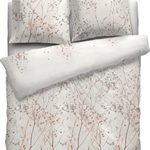 Kuschelige Bettwäsche aus Biber - weiß 135x200 von HNL Living BV