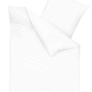 Kuschelige Bettwäsche aus Biber - weiß 155x220 von Kaeppel