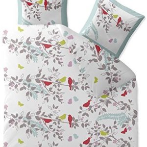 Schöne Bettwäsche aus Biber - weiß 200x220 von CelinaTex