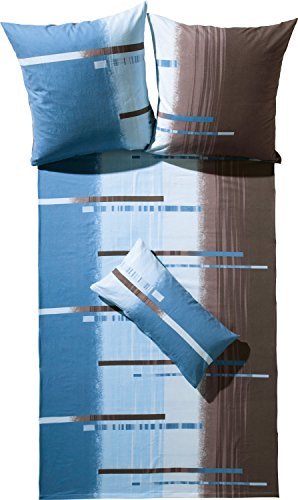 Kuschelige Bettwäsche aus Flanell - braun 135x200 von Erwin Müller