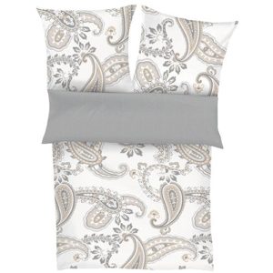 Schöne Bettwäsche aus Flanell - braun 135x200 von Ibena