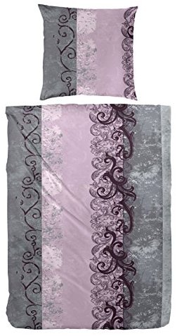 Kuschelige Bettwäsche aus Flanell - grau 135x200 von Primera
