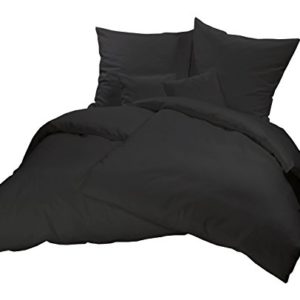 Kuschelige Bettwäsche aus Flanell - schwarz 135x200 von Carpe Sonno