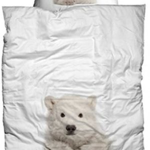 Hübsche Bettwäsche aus Flanell - weiß 135x200 von Casatex