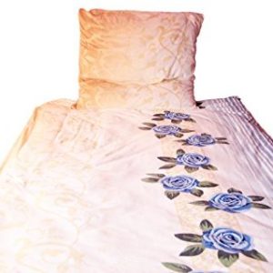 Schöne Bettwäsche aus Fleece - blau 135x200 von Bettenpoint