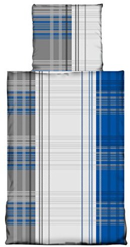 Hübsche Bettwäsche aus Fleece - blau 135x200 von one-home