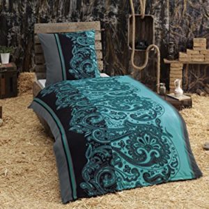Kuschelige Bettwäsche aus Fleece - petrol 135x200 von Bettenpoint