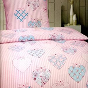 Kuschelige Bettwäsche aus Fleece - rosa 135x200 von Bettenpoint