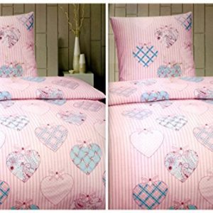 Schöne Bettwäsche aus Fleece - rosa 135x200 von Bettenpoint
