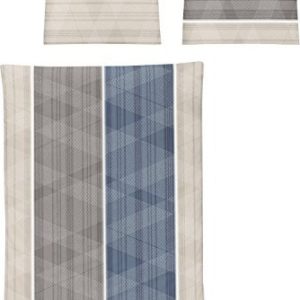 Schöne Bettwäsche aus Jersey - blau 155x220 von Irisette