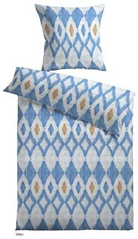 Traumhafte Bettwäsche aus Jersey - blau 155x220 von MESANA