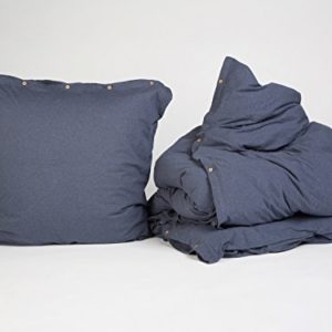 Traumhafte Bettwäsche aus Jersey - blau 155x220 von Yumeko