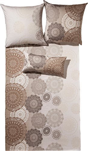 Kuschelige Bettwäsche aus Jersey - braun 155x220 von Erwin Müller
