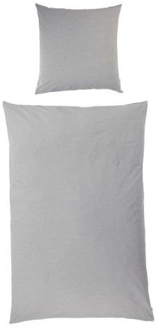 Schöne Bettwäsche aus Jersey - grau 135x200 von Kasandria Home & Living
