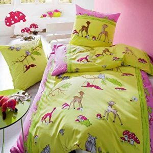 Traumhafte Bettwäsche aus Linon - rosa 135x200 von Kaeppel