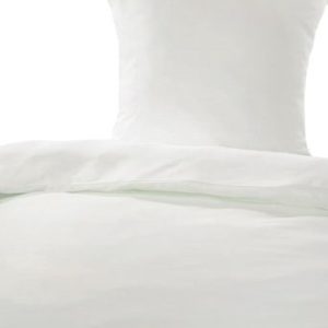 Kuschelige Bettwäsche aus Linon - weiß 135x200 von Moon