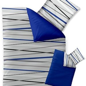 Schöne Bettwäsche aus Microfaser - blau 155x220 von CelinaTex