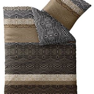 Schöne Bettwäsche aus Microfaser - braun 155x220 von CelinaTex