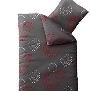 Kuschelige Bettwäsche aus Microfaser - grau 155x220 von CelinaTex