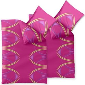 Schöne Bettwäsche aus Microfaser - rosa 135x200 von CelinaTex