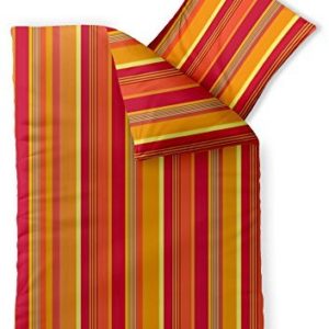 Schöne Bettwäsche aus Microfaser - rot 155x220 von CelinaTex
