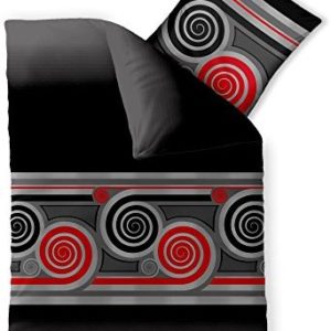 Traumhafte Bettwäsche aus Microfaser - schwarz 135x200 von CelinaTex