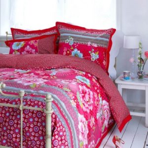 Kuschelige Bettwäsche aus Perkal - rosa 155x220 von PiP Studio