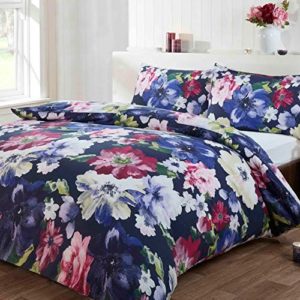 Schöne Bettwäsche aus Polyester - blau 135x200 von Just Contempo
