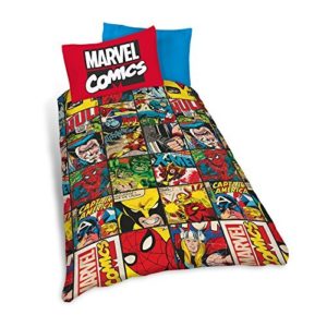 Schöne Bettwäsche aus Polyester - rot 135x200 von Marvel