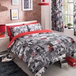 Kuschelige Bettwäsche aus Polyester - rot 135x200 von Skippys