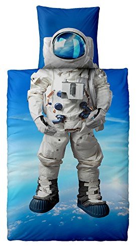 Traumhafte Bettwäsche aus Renforcé - blau 135x200 von CelinaTex