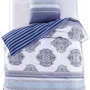 Schöne Bettwäsche aus Renforcé - blau 135x200 von DecoKing