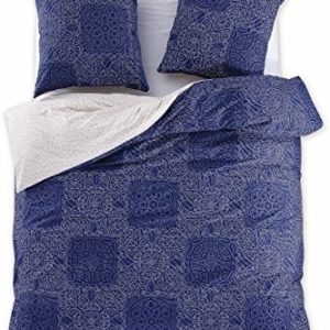 Kuschelige Bettwäsche aus Renforcé - blau 200x200 von DecoKing