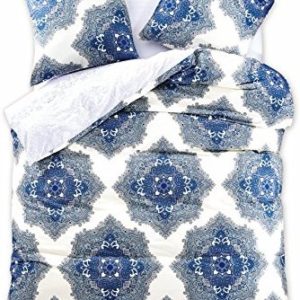 Hübsche Bettwäsche aus Renforcé - blau 200x220 von DecoKing