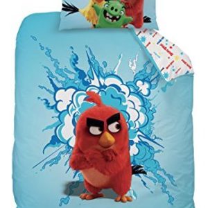 Hübsche Bettwäsche aus Renforcé - rot 140x200 von Angry Birds
