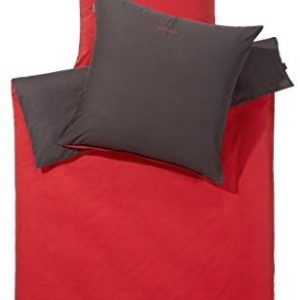 Hübsche Bettwäsche aus Renforcé - rot 155x220 von Schiesser