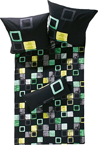 Schöne Bettwäsche aus Renforcé - schwarz 135x200 von Erwin Müller Schöne Bettwäsche aus Renforcé - schwarz 135x200 von Erwin Müller